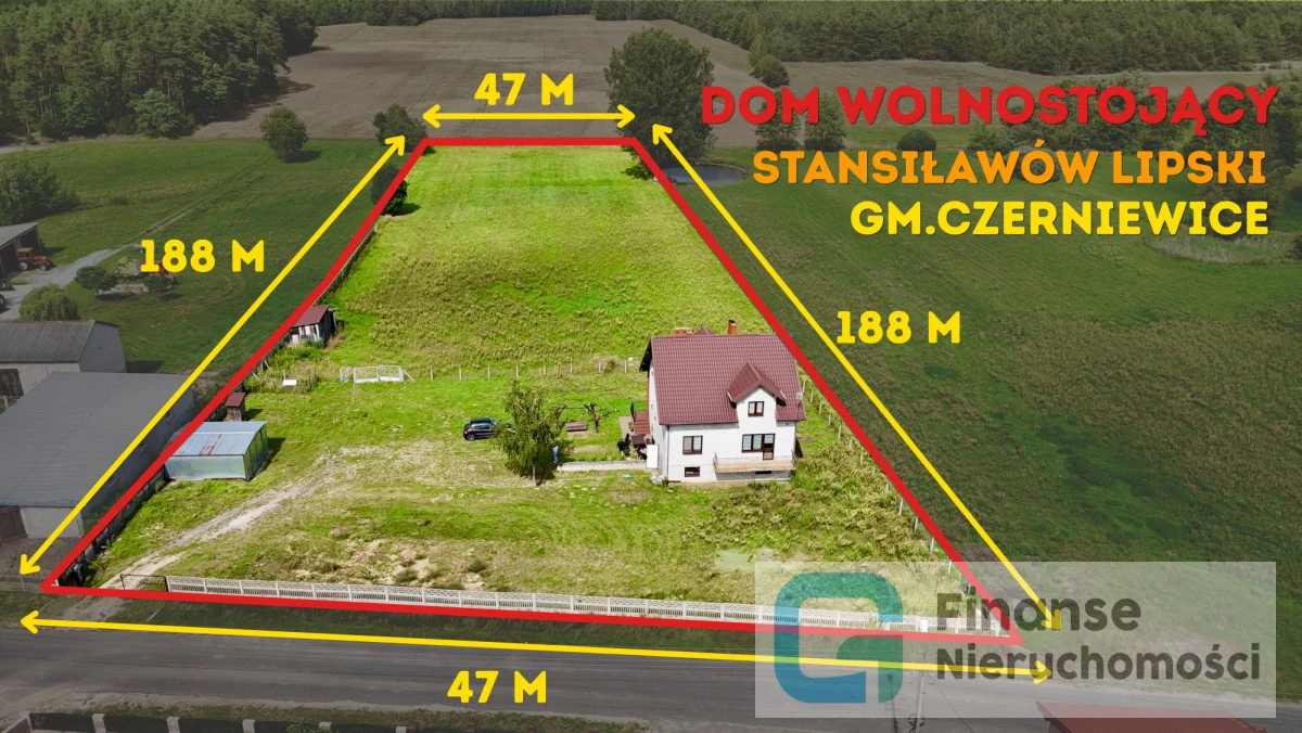 🏡 Dom wolnostojący 210 m² | 5 pokoi | Działka 9114 m² | Stanisławów Lipski, gm. Czerniewice