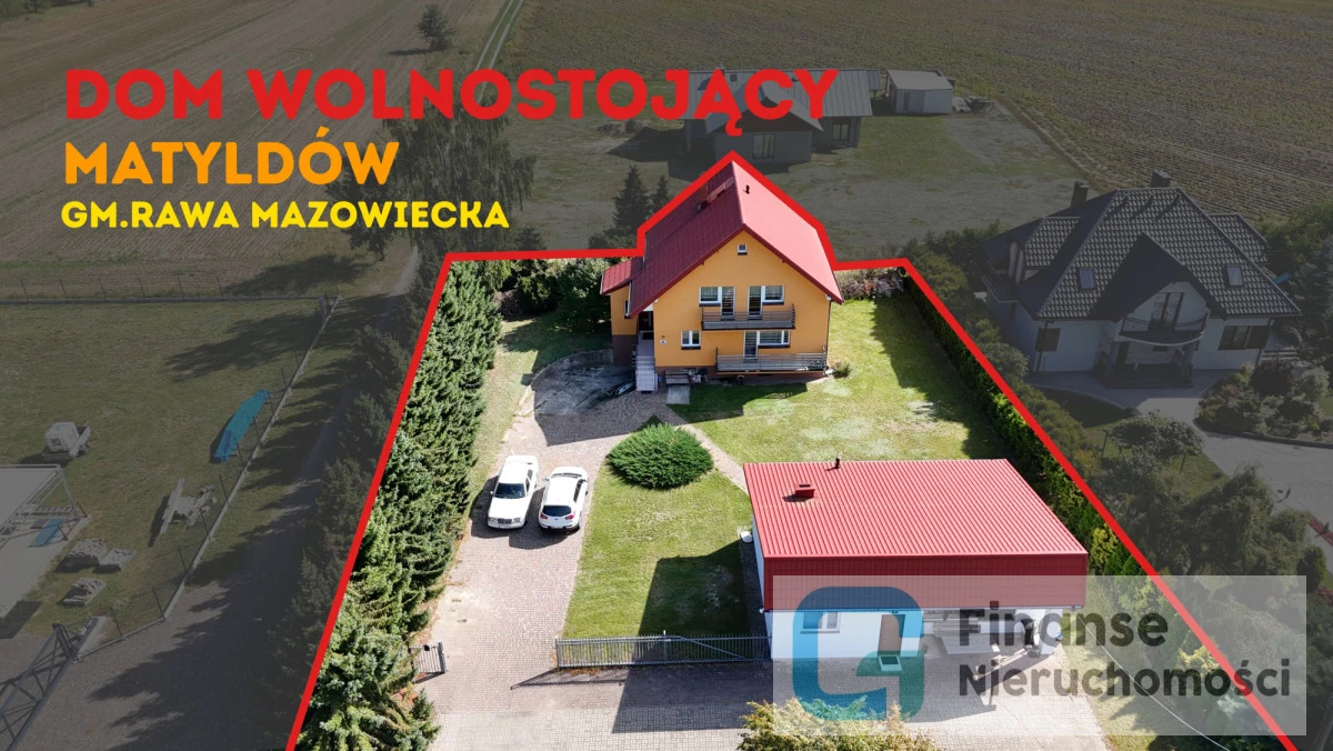 🏡 Dwa budynki mieszkalne działka 1400 m² okolice Rawy Mazowieckiej