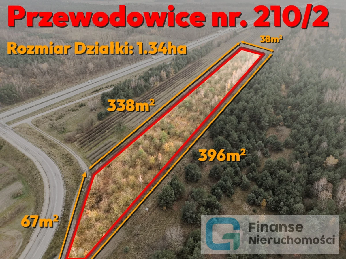 🏭 Działka przemysłowa 13 370,70 m² | Przewodowice | przy trasie S8 | 37 zł/m²