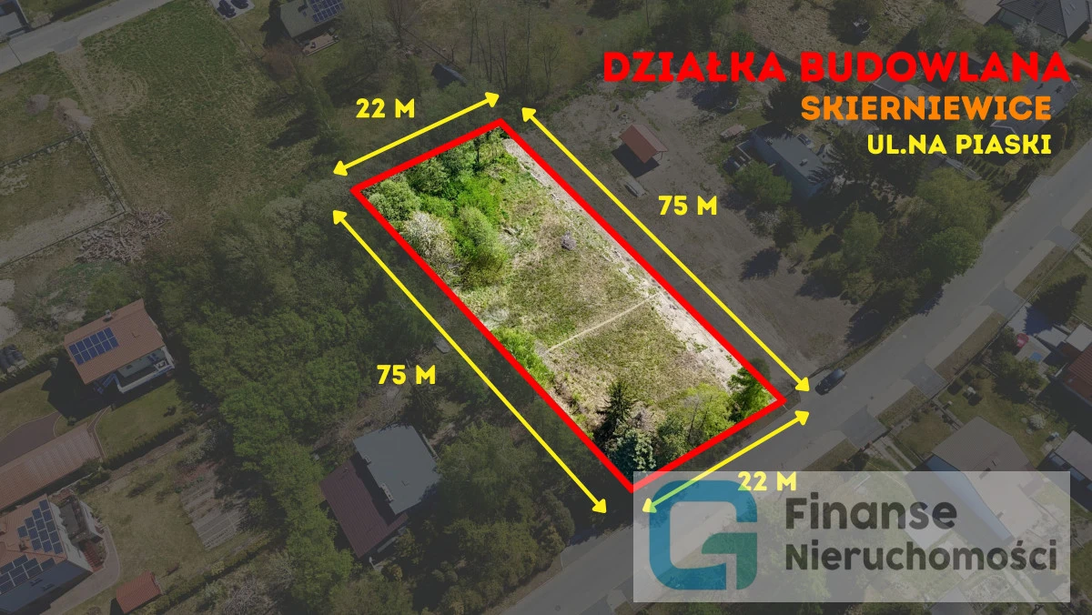 🌿 DZIAŁKA ROLNA Z MOŻLIWOŚCIĄ ZABUDOWY | 1688 m² | NA PIASKI, GM. SKIERNIEWICE