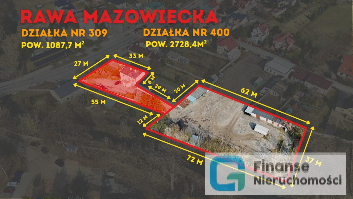 🏢 DZIAŁKA USŁUGOWA NA SPRZEDAŻ | RAWA MAZOWIECKA, UL. JEROZOLIMSKA | DAWNY TEREN LOK | 2728,4 m²