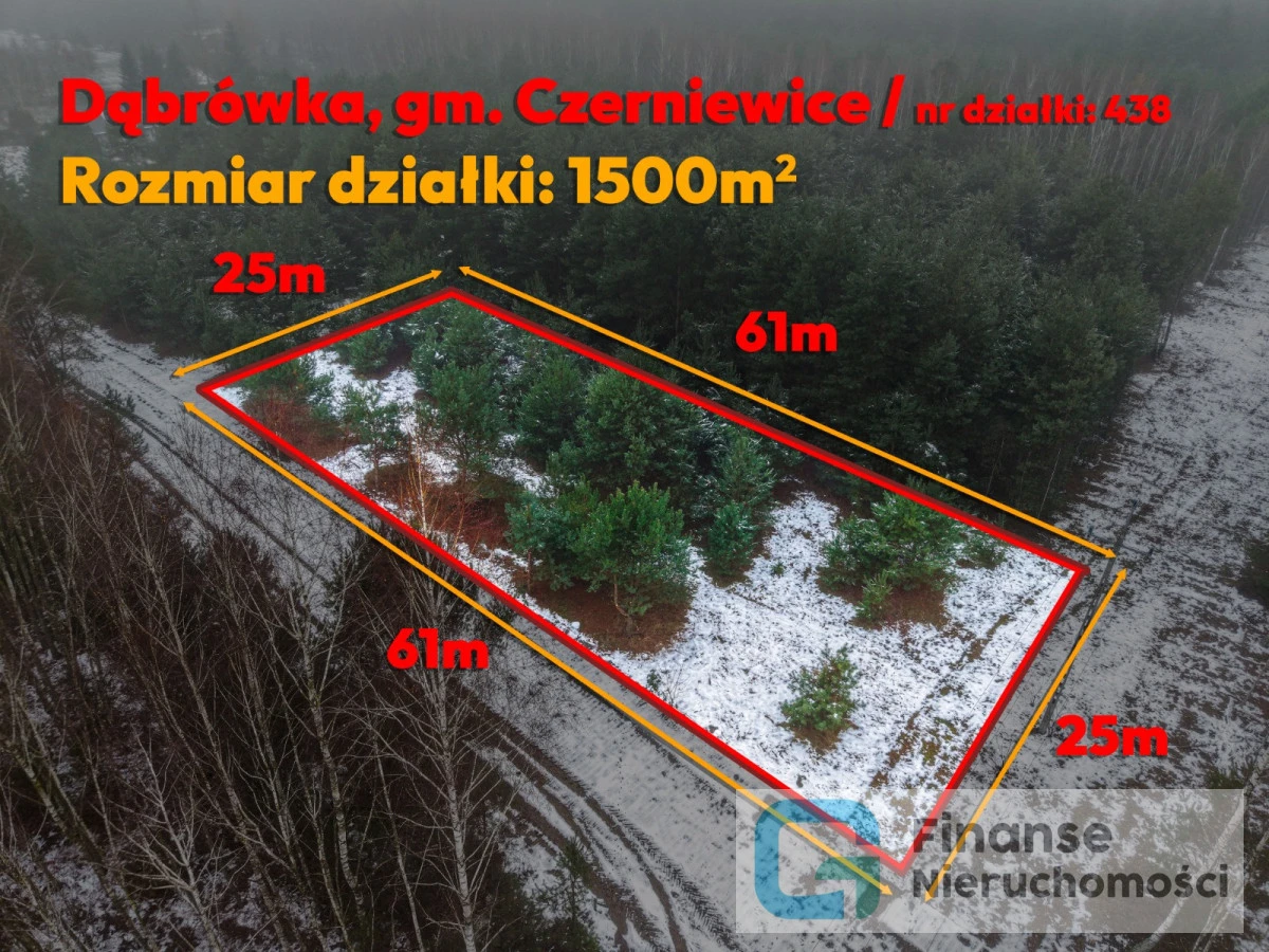 🏡 DZIAŁKI BUDOWLANE PO 1500 m² | DĄBRÓWKA, GM. CZERNIEWICE | POWIAT TOMASZOWSKI