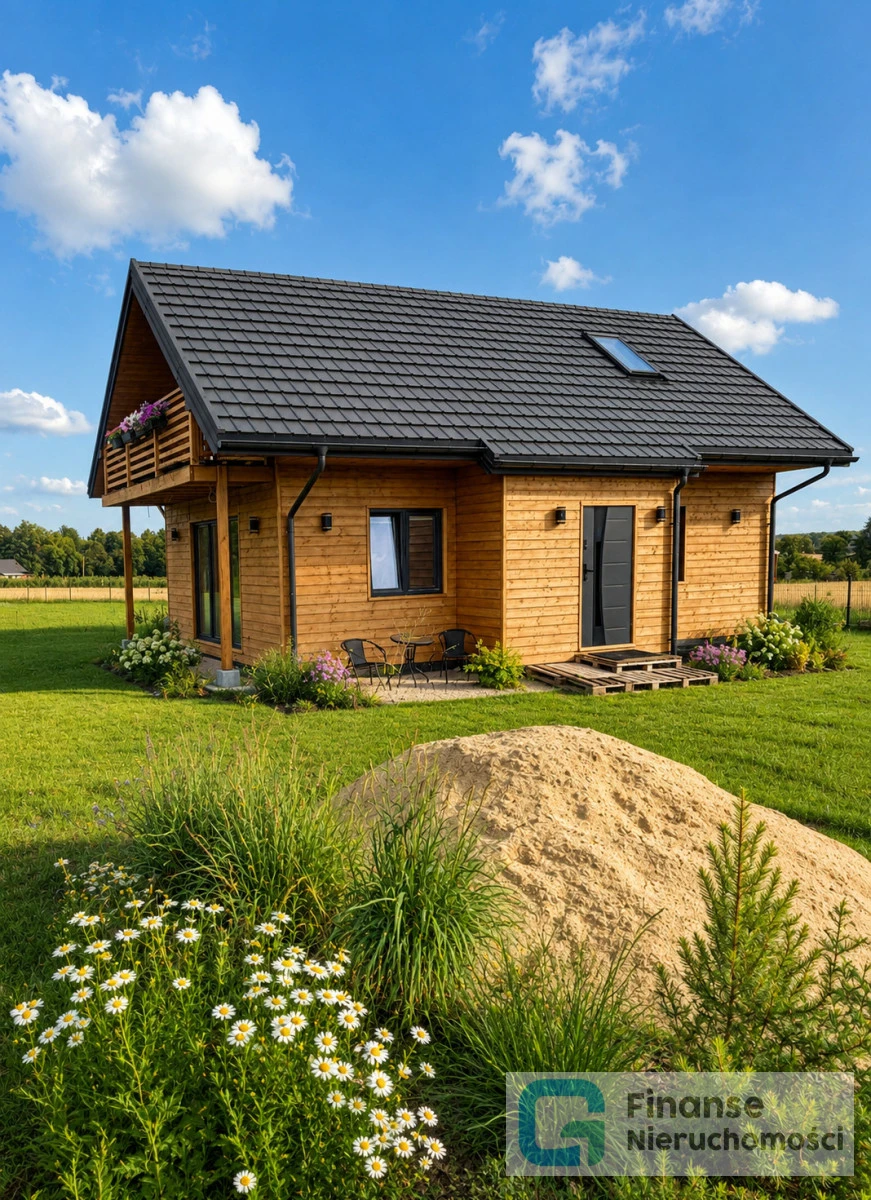 🏡 Energooszczędny dom szkieletowy 73 m² | Działka 1568 m² | Komorów, gm. Cielądz