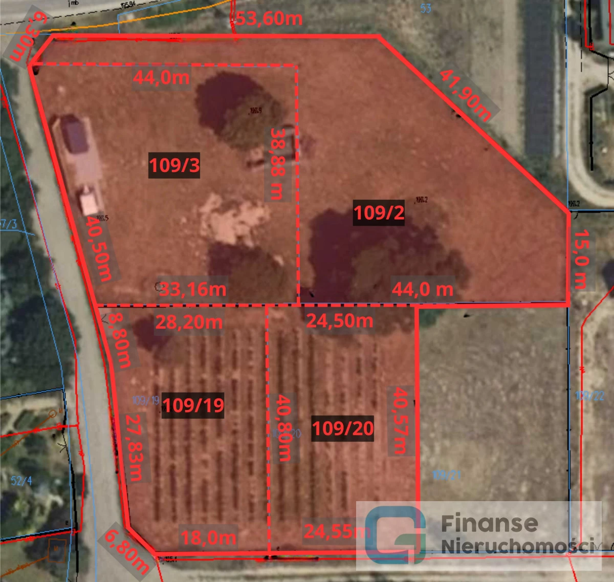 🏡 Kompleks 4 działek budowlanych | Natalin, gm. Pniewy | 1000–1700 m² | prąd | od 125 000 zł